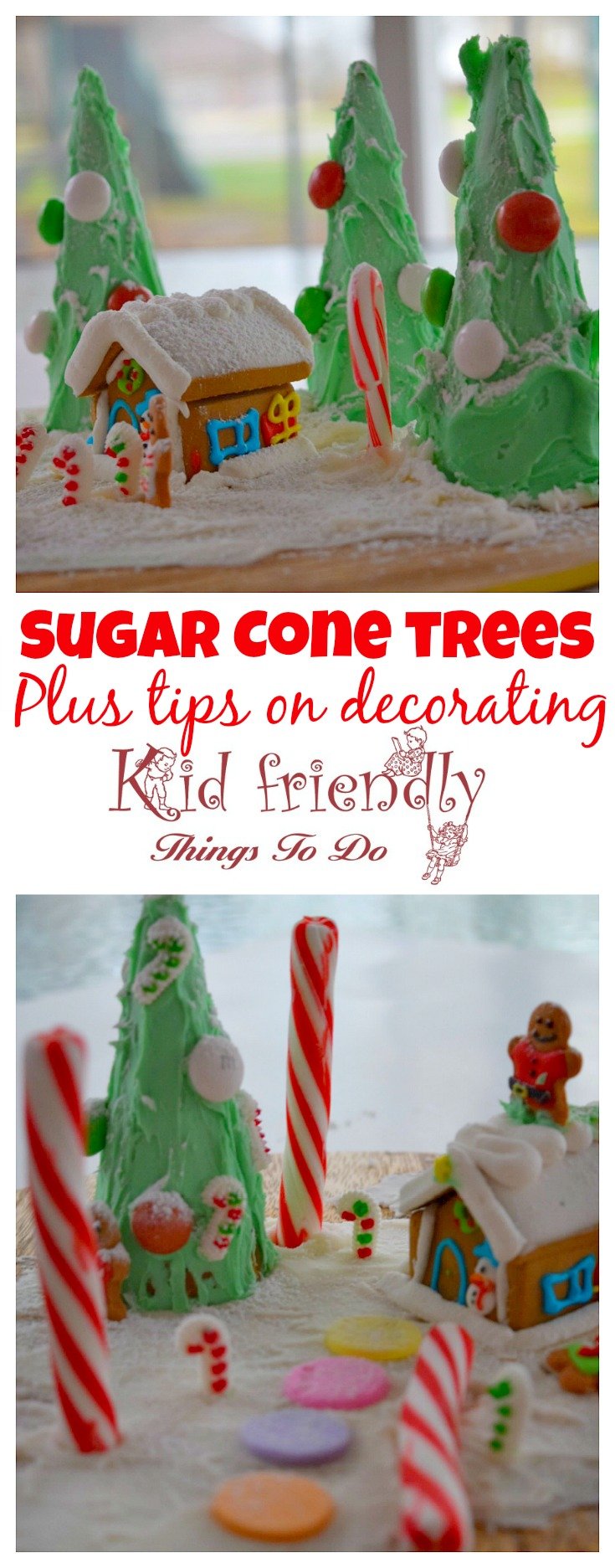 sugar cone Christmas trees 
