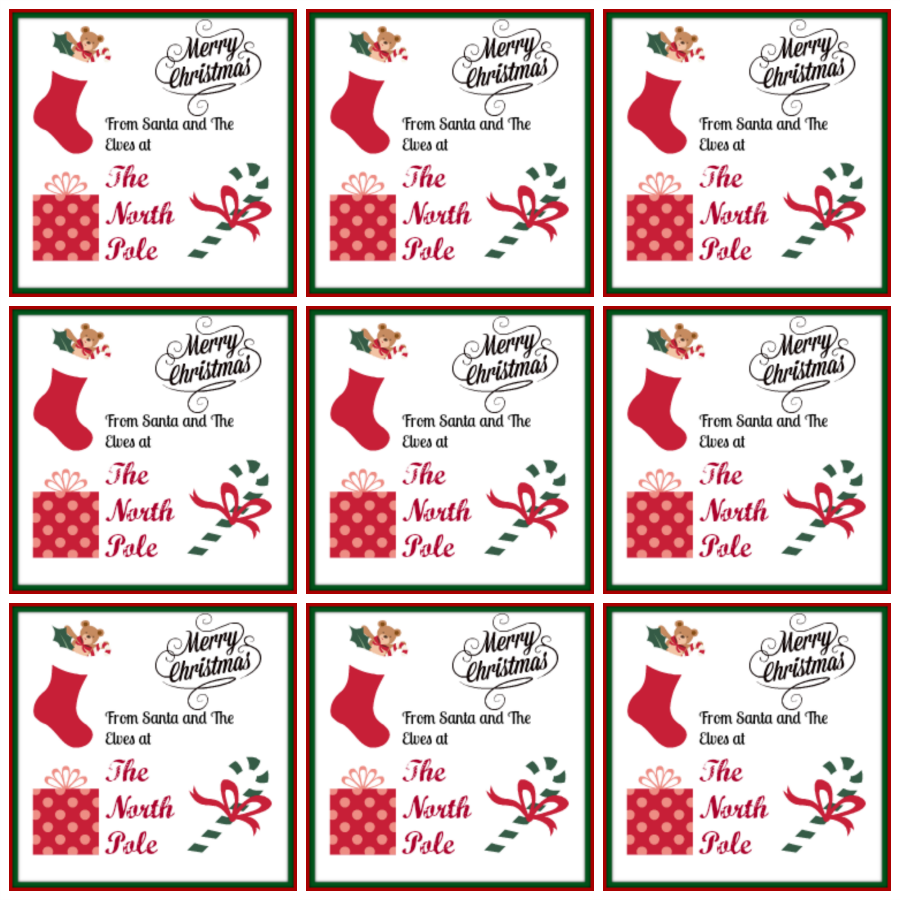 North Pole Printable