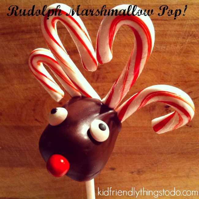 Rudolph Marshmallow Lollipops! So stinking adorable!