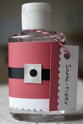 hand sanitizer teacher gift for Christmas 