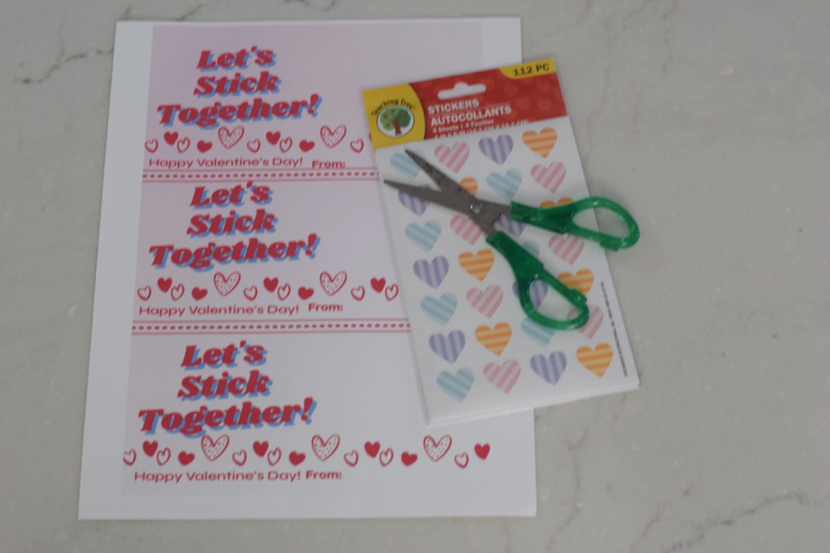 Valentine Printable supplies