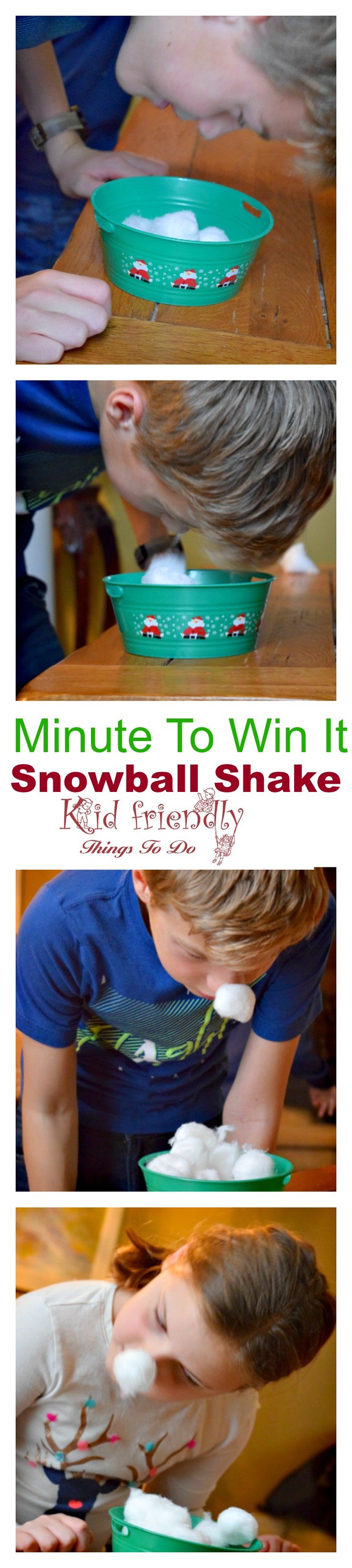 Our Minute To Win It Game Night - With A New Year, & Winter Theme
