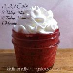 kid friendly things to do, 3-2-1 cake, cake in a mug, microwaveable cake, easy cake, cooking with kids