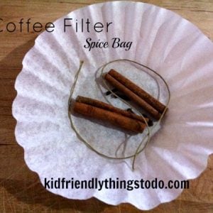 coffee filter spice bag idea
