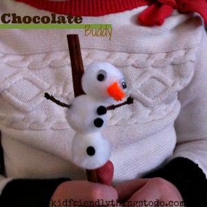 Snowman & Cinnamon Stick Hot Chocolate Buddy