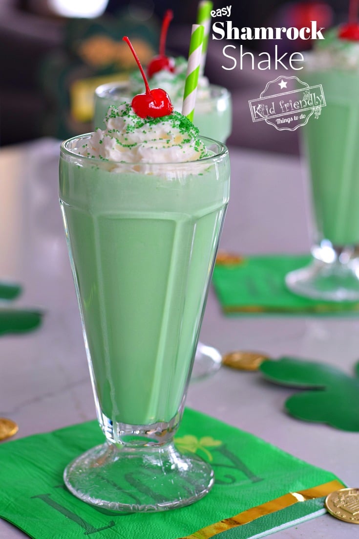 Easy {McDonald's Copy Cat} Shamrock Shake Recipe Kid