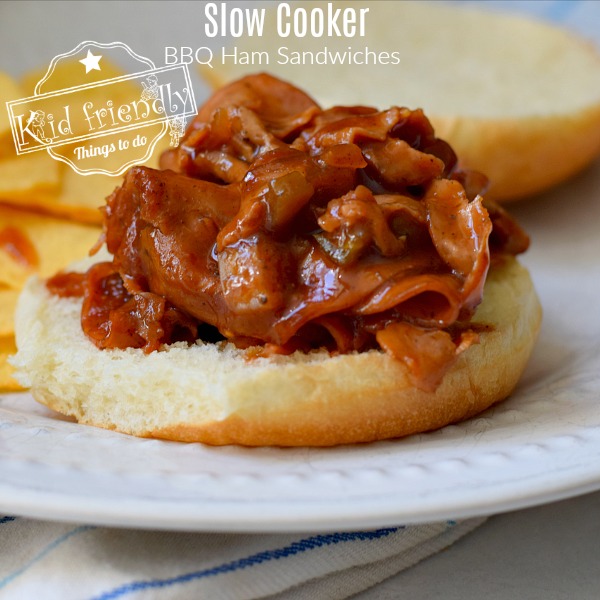 Slow Cooker BBQ Ham Sandwiches | Kid Friendly Things To Do