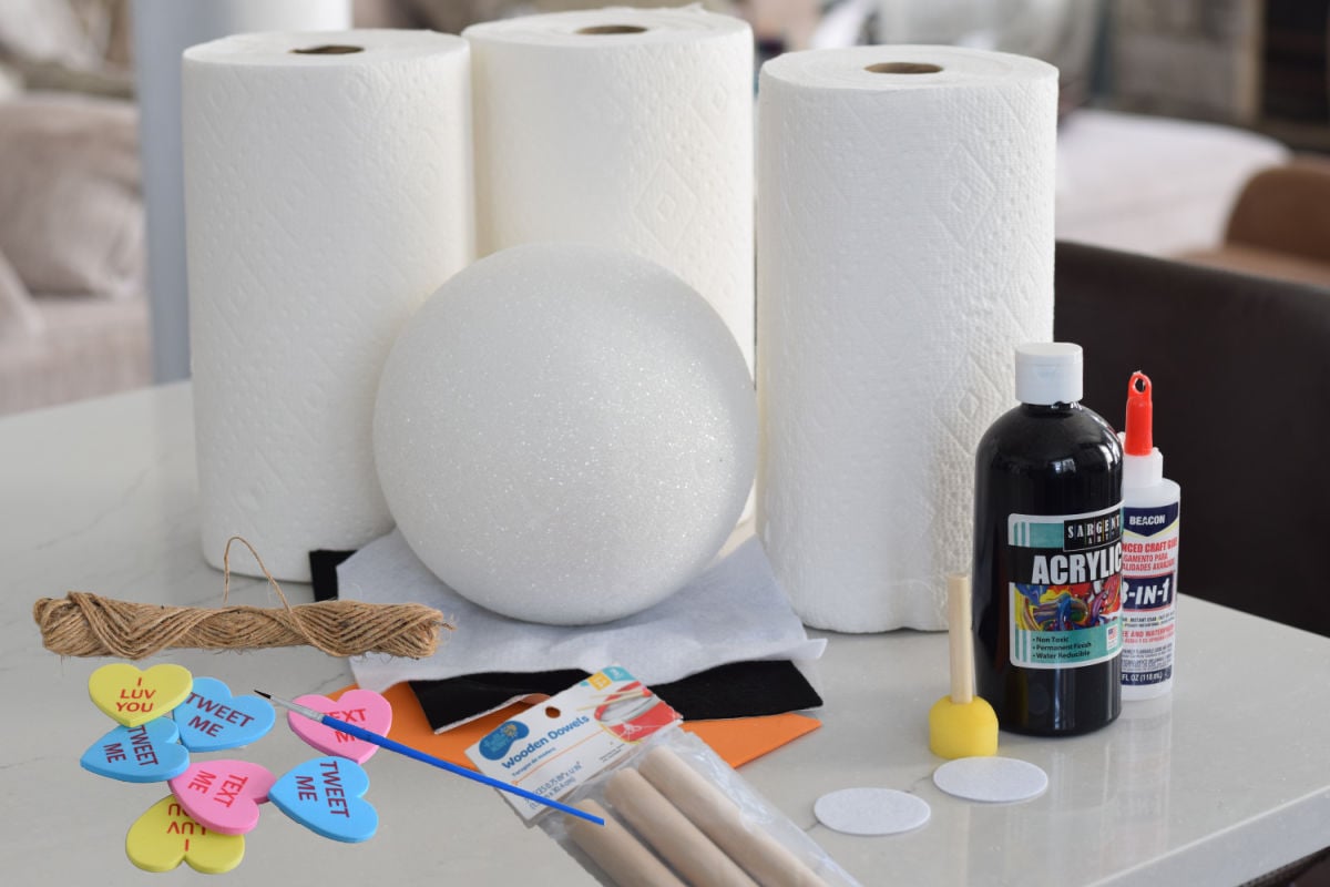 supplies for Olaf bowling game 