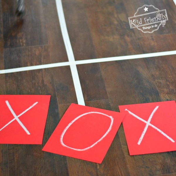 human tic tac toe Valentine's Day Game to play 