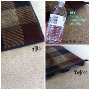 how to fix a rug with curling edges