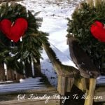 Updated my wreaths from Christmas to Valentine's Day by adding plush hearts in the middle!