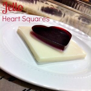 Valentine Jell-O Squares