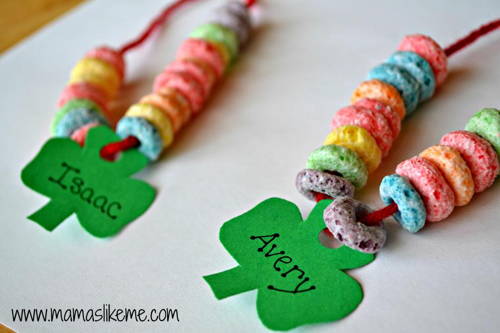 st paddys day necklace craft