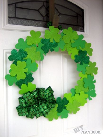St. Patrick's Day craft wreath