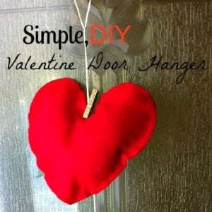 Valentine's Day Door Hanger Idea
