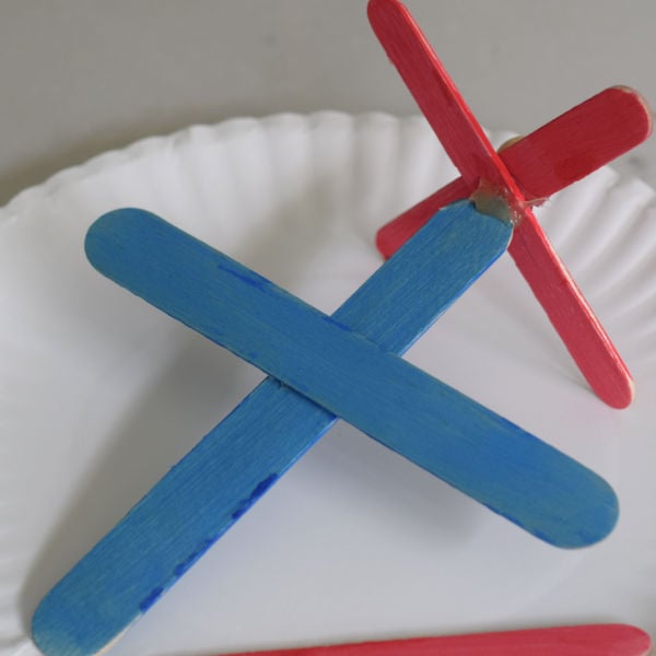 Popsicle Stick Airplane Craft - Kid Friendly Things to Do