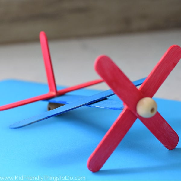 Popsicle Stick Airplane Craft - Kid Friendly Things to Do