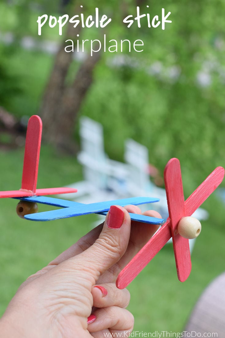 popsicle stick airplane craft 