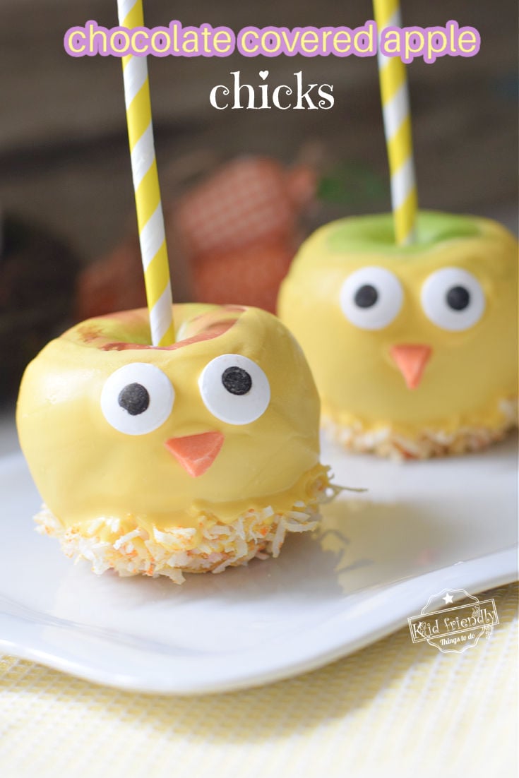 chocolate apple chickens farm party treat 