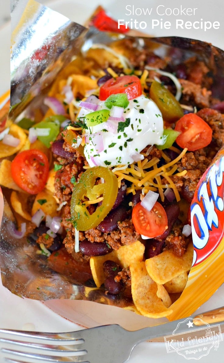 Slow Cooker Frito Pie Recipe With Chili Con Carne