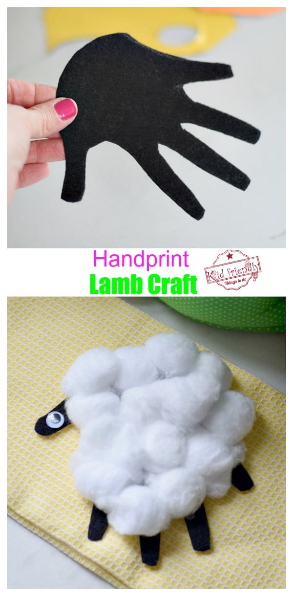 hand print Easter Craft for kids