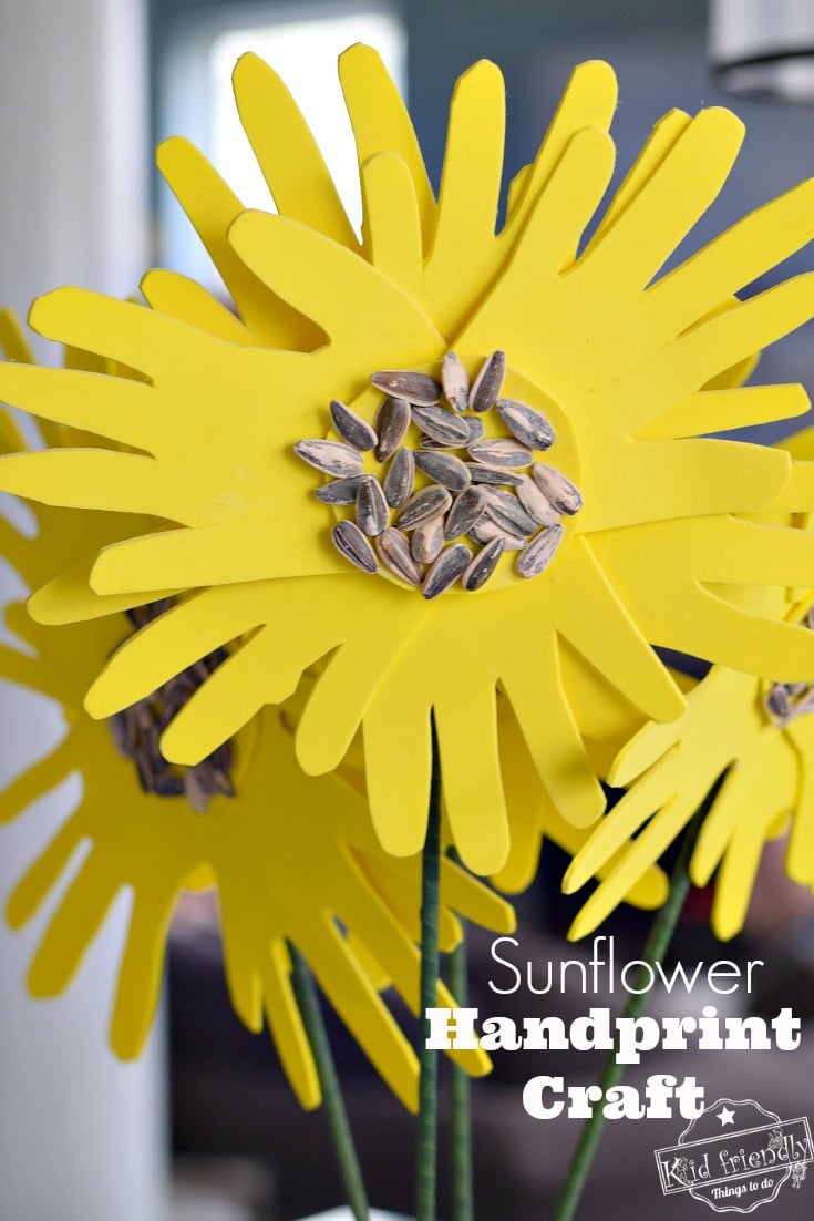 sunflower craft with kids 