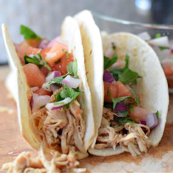 slow cooker chicken tacos