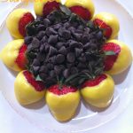 Chocolate Covered Strawberry Sunflower - This edible flower is perfect for Mother's Day