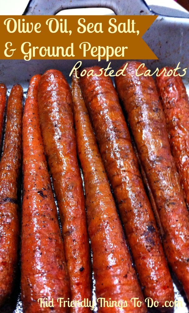 Olive Oil, Sea Salt, and Ground Pepper Roasted Carrots