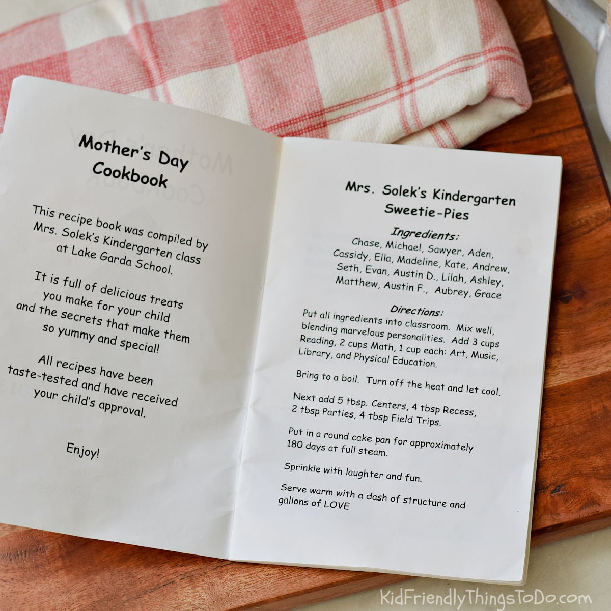 mother's day cookbook a look inside at ingredients