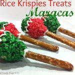 The best Rice Krispies Treats Maracas stuffed with M&Ms Minis so they make noise when you shake them!