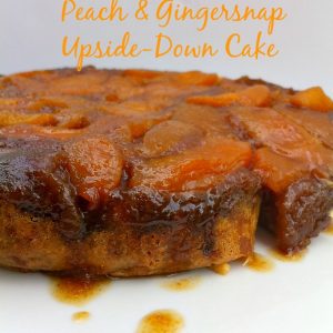 Peach Gingersnap Upside-Down Slow Cooker Cake