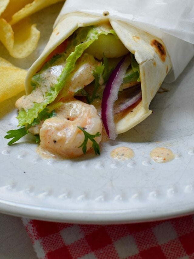 Shrimp Wrap with Creamy Cajun Dressing – Recipe