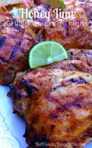 Honey Lime Grilled Chicken Thighs
