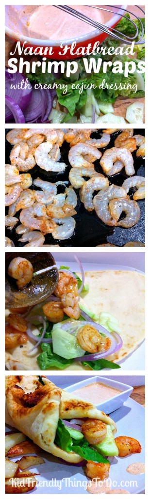 Naan Shrimp Wraps With Creamy Cajun Dressing Recipe 5827