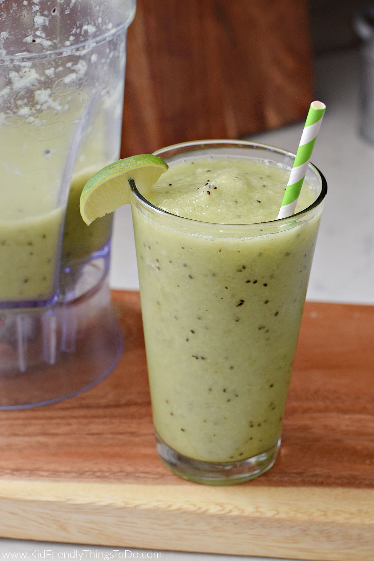 fruit filled green smoothie 