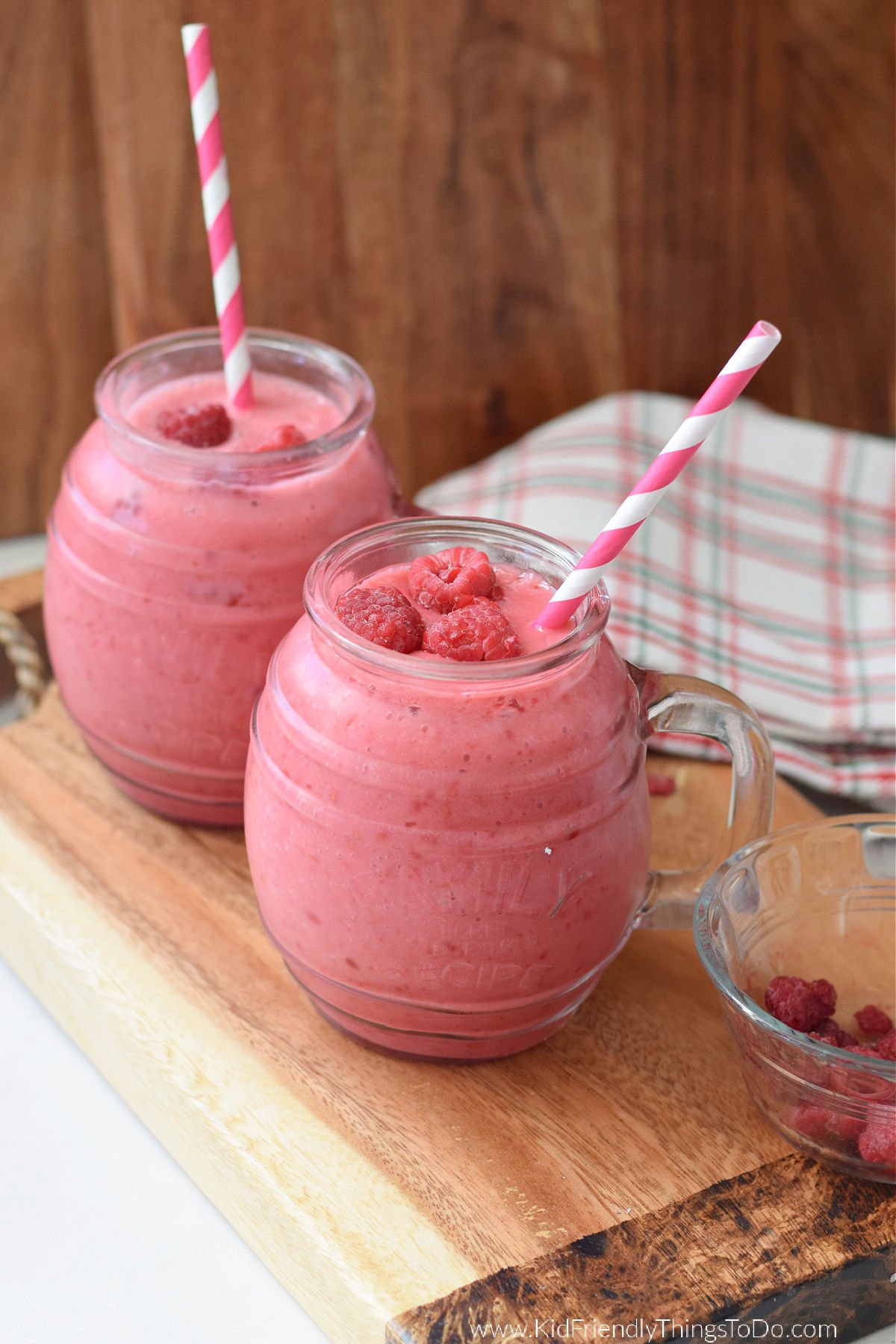 raspberry soda smoothies