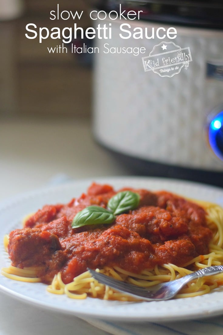 spaghetti sauce with Italian sausage 