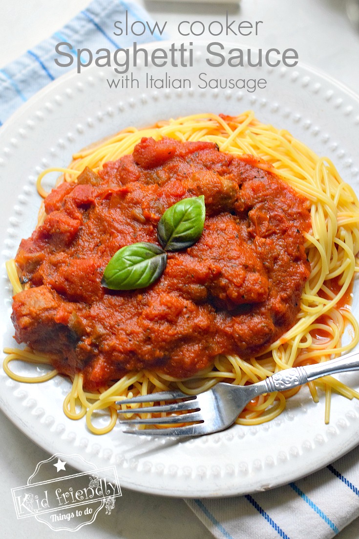 spaghetti sauce in slow cooker 