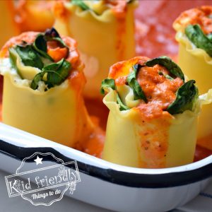 Spinach & Ranch Dressing Lasagna Roll Ups with Ricotta | Kid Friendly Things To Do