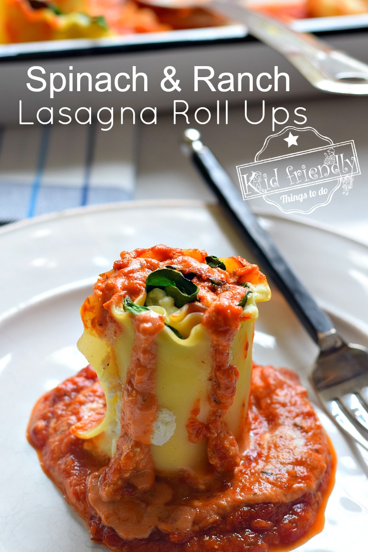 spinach lasagna roll ups with ricotta