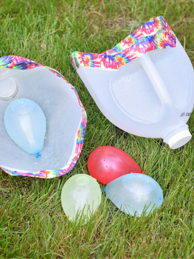 DIY Milk Jug Water Balloon Toss