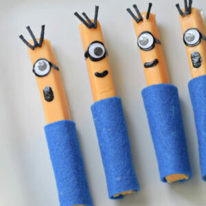 Minion cheese sticks snack