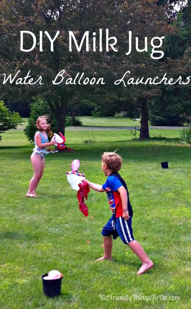 milk jug water balloon toss 