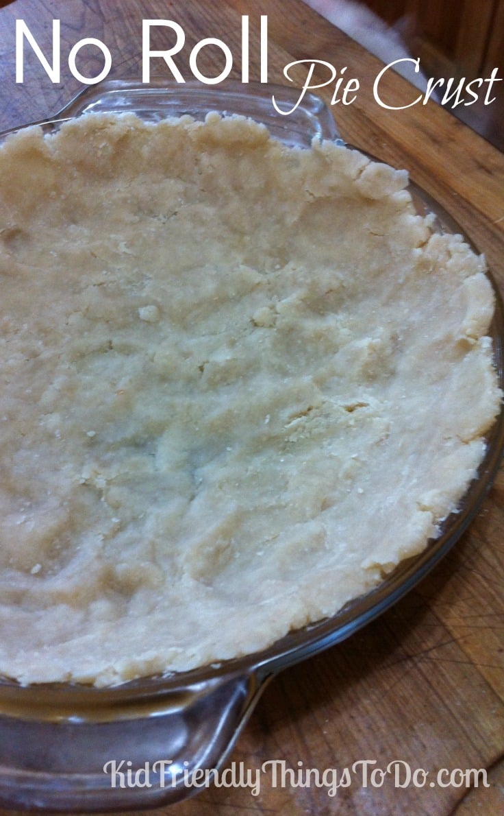 "No Roll" Flakey Pie Crust Recipe! No messes, just simple, easy and delicious pie crust. I love this!