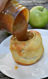 Read more about the article Caramel Filled Baked Apple Wrapped In A Crescent Roll