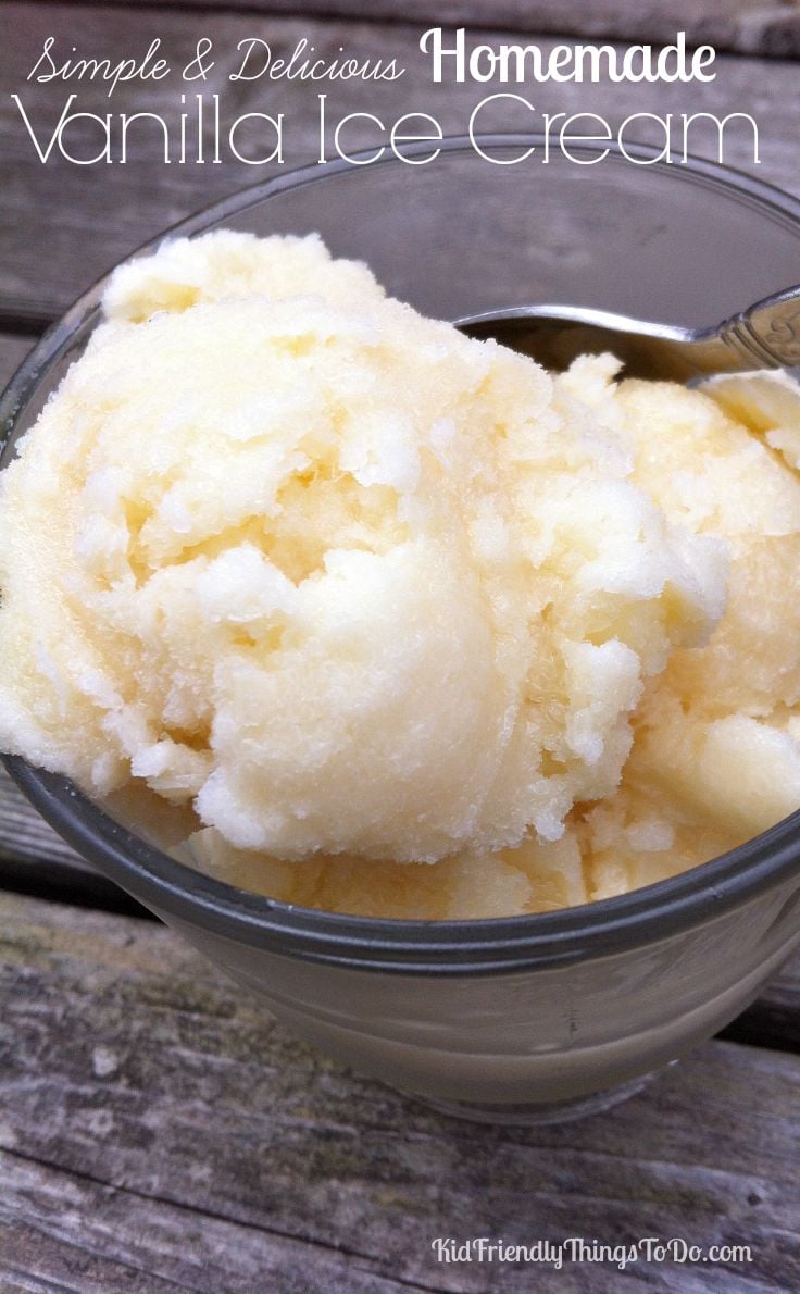 Simple & Delicious Homemade Country Vanilla Ice Cream