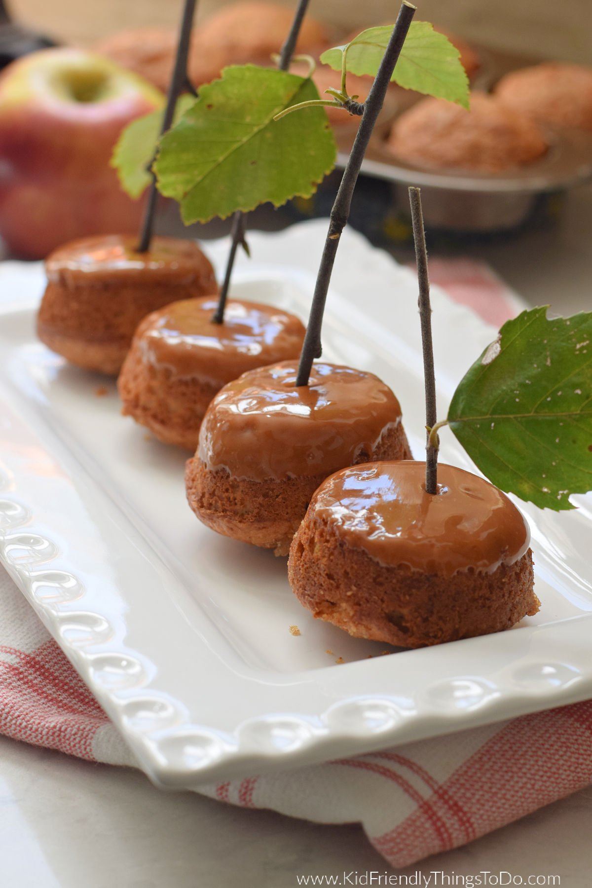 applesauce muffins with caramel 