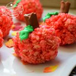 Back to school treat - apple rice krispies