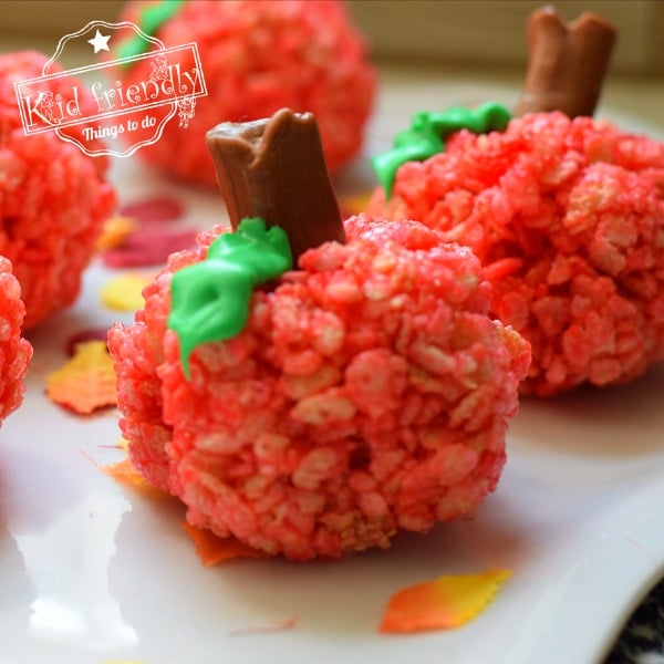 Rice Krispies Treats Apples {A fun Back to School or Fall Treat} | Kid ...